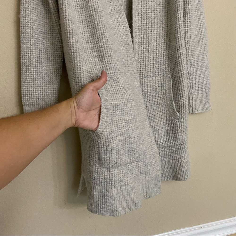 Madewell Gray Backstage Cardigan Sweater Merino Wool Alpaca Size XS Soft - Picture 6 of 14